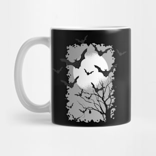 Halloween Forest Bats Mug